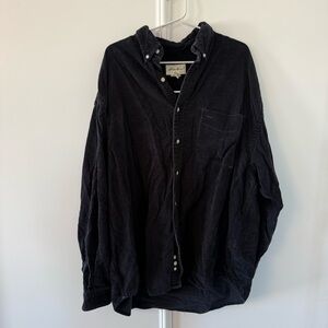 Vintage Navy Corduroy Oversized Eddie Bauer Shirt